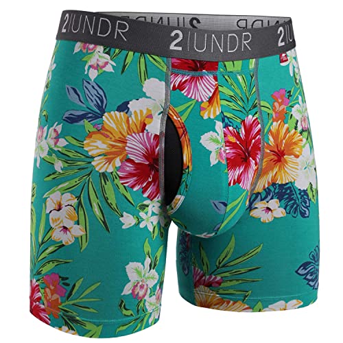 2UNDR - Swing Shift 6 Inch Boxer Brief - Turks - Small - Helen of New York