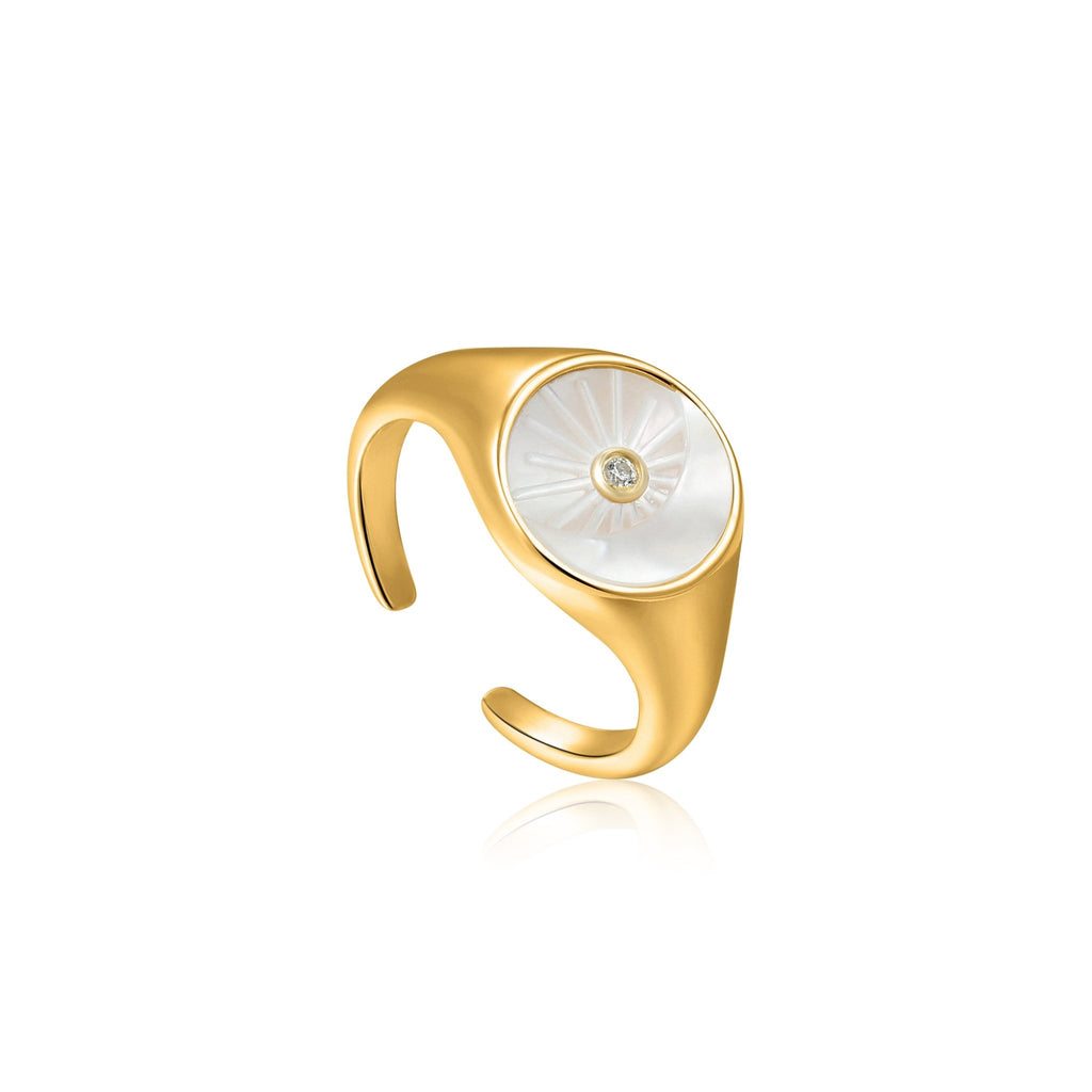 Ania Haie - Eclipse Emblem Gold Adjustable Ring - Helen of New York