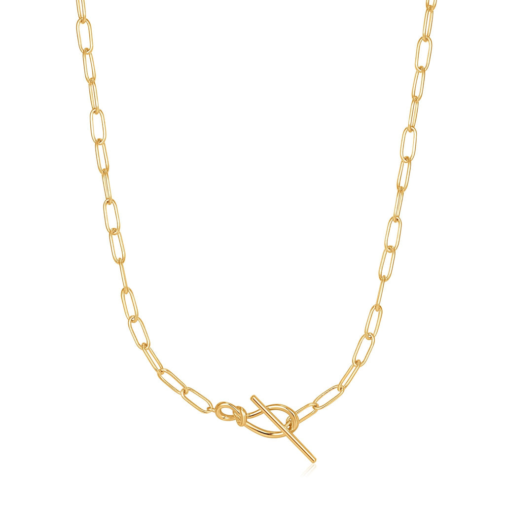 Ania Haie - Gold Knot T Bar Chain Necklace - Helen of New York