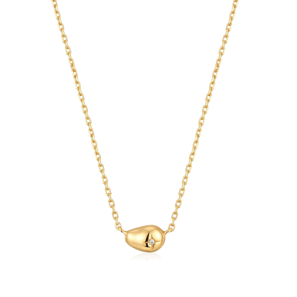 Ania Haie - Gold Pebble Sparkle Necklace - Helen of New York