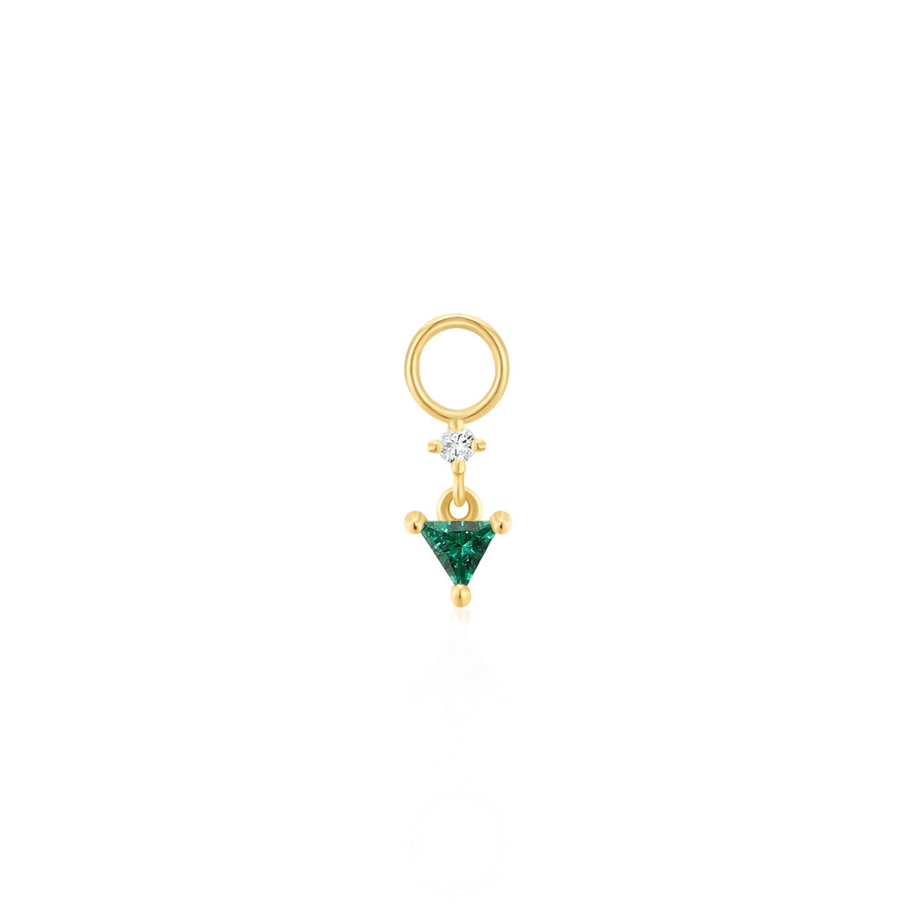 Ania Haie - Gold Sparkle Drop Green Earring Charm - Helen of New York