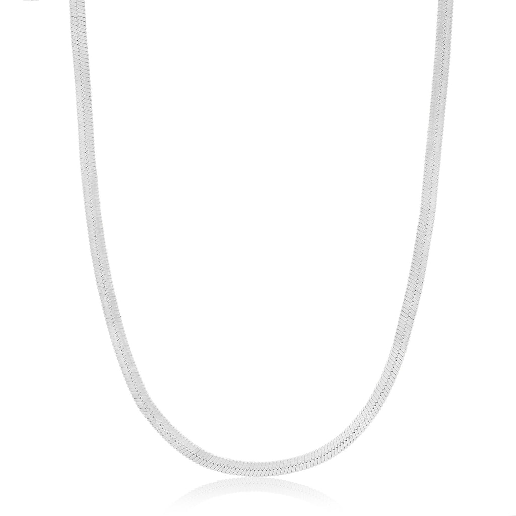 Ania Haie - Silver Flat Snake Chain Necklace - Helen of New York