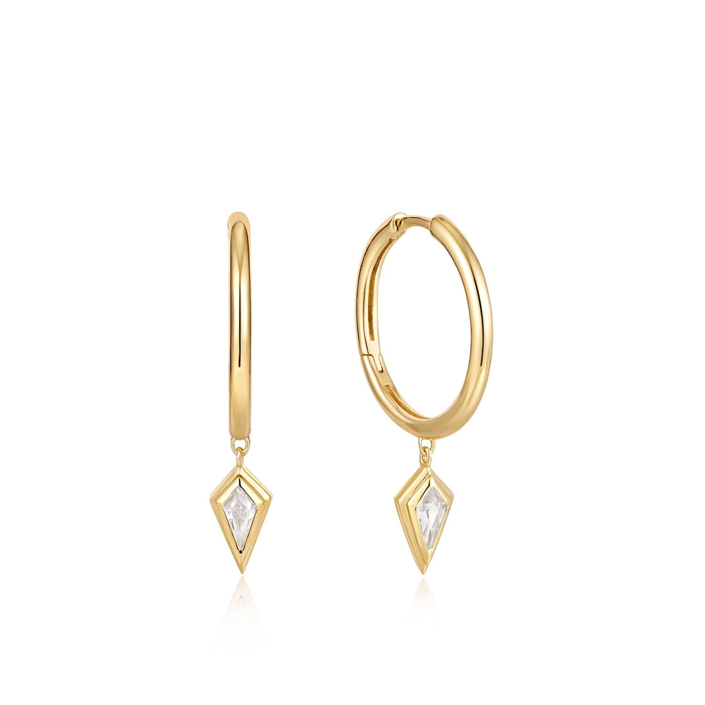 Ania Haie - Sparkle Drop Pendant Hoop Earrings - Helen of New York