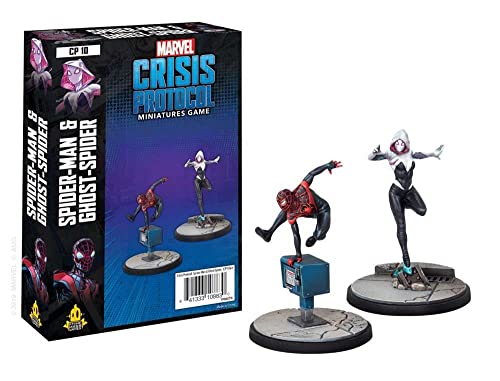 Atomic Mass Games -Marvel Crisis Protocol Spider-Man and Ghost-Spider CHARACTER PACK - Ages 14+ - Helen of New York