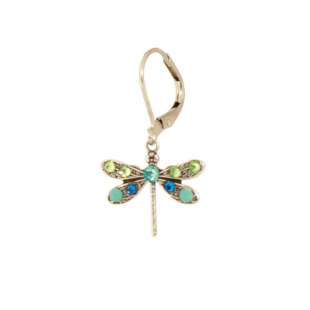 Baked Beads - E1033D Crystal Dragonfly Earring - Helen of New York