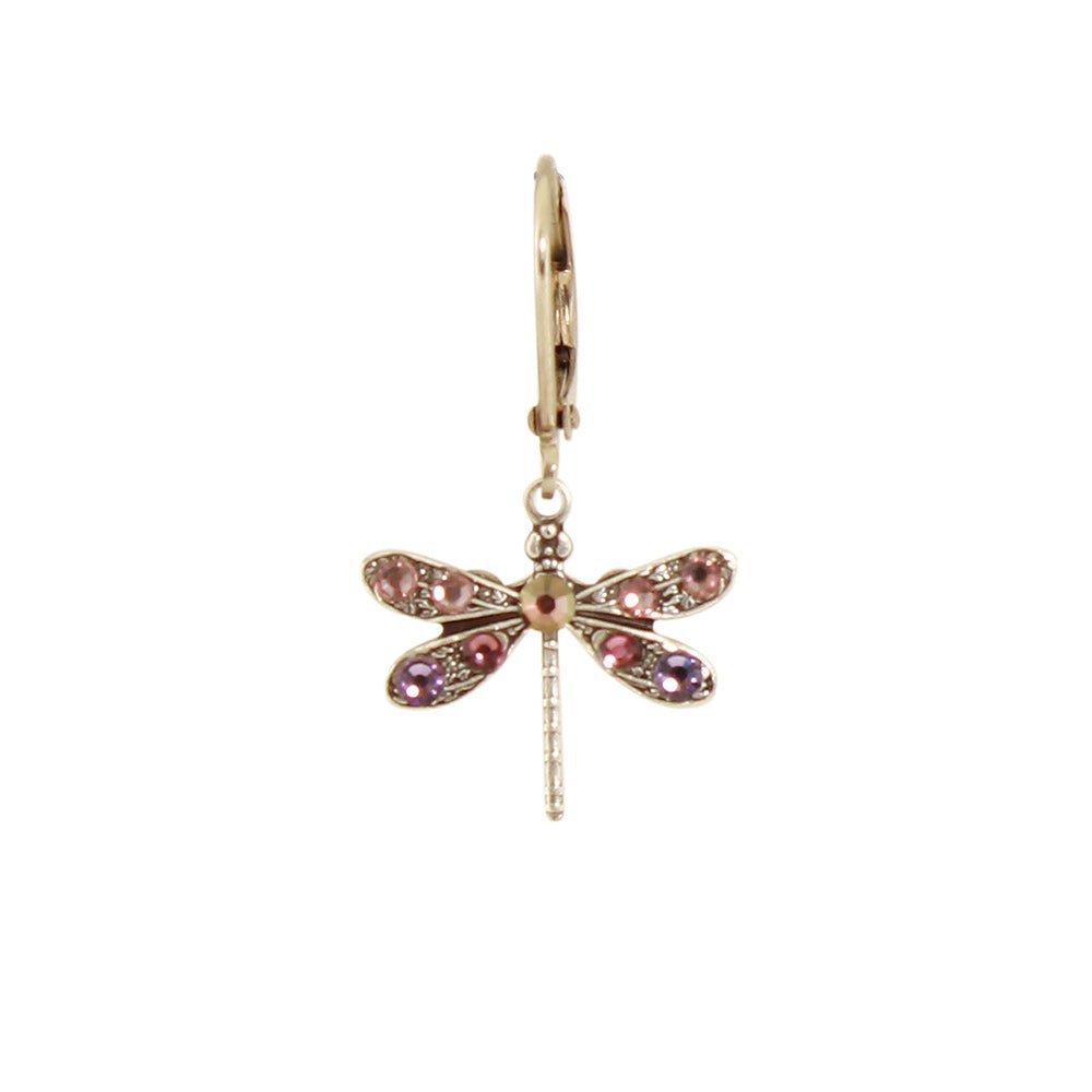 Baked Beads - E1033F Crystal Dragonfly Earring - Helen of New York