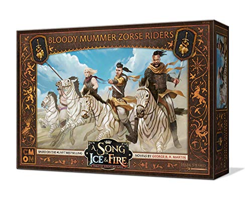 CMON - A Song of Ice and Fire Tabletop Miniatures Bloody Mummer Zorse Riders Unit Box - Ages 14+ - Helen of New York