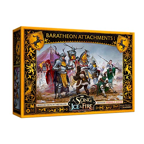 CMON - Strategy Game for Teens and Adults - A Song of Ice and Fire Tabletop Miniatures Game Baratheon Attachments I Box Set - Helen of New York
