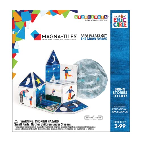 CreateOn - Magna-Tiles Papa, Please Get The Moon for Me Eric Carle Set - Ages 3+ - 16 Pieces - Helen of New York