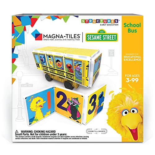 CreateOn - Magna-Tiles Sesame Street Toys - Ages 3+ -14 Pieces - Helen of New York