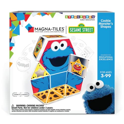 CreateOn - Magna-Tiles Sesame Street Toys - Ages 3+ - 17 Pieces - Helen of New York