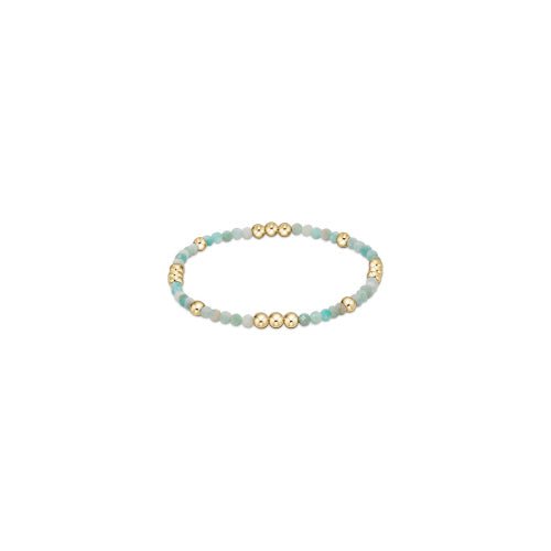 E. Newton - Worthy Pattern 3Mm Bead Bracelet - Amazonite - Helen of New York