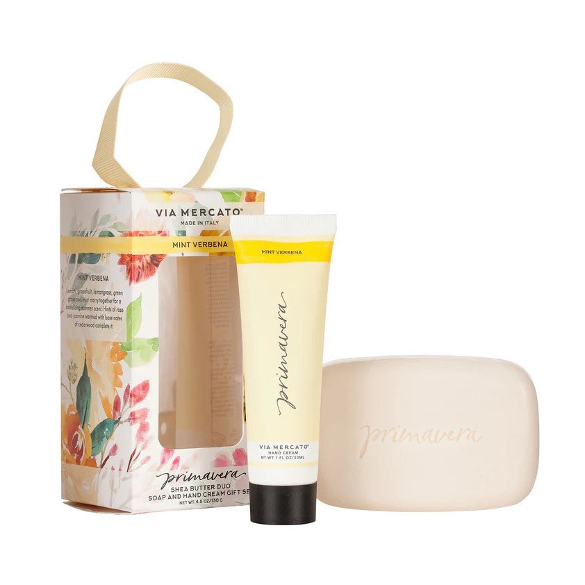 European Soaps - Vm - Primavera Duo Gift Set (100G Soap & 30Ml Hand Cream) - Helen of New York