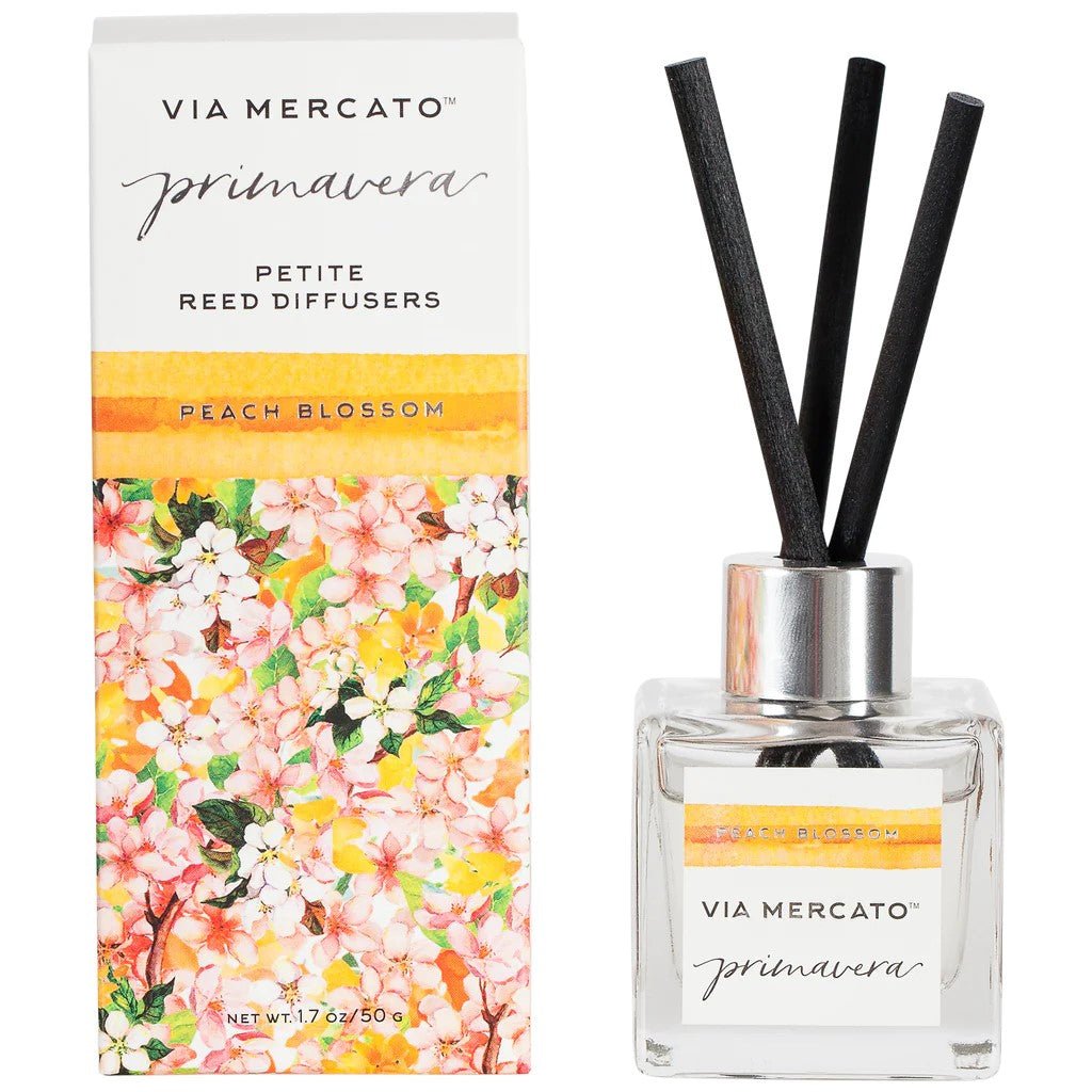 European Soaps - Vm - Primavera - Petite Reed Diffuser - Peach Blossoms - Helen of New York