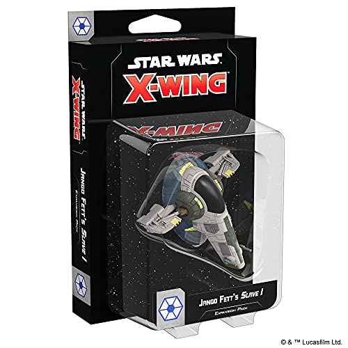 Fantasy Flight Games - Star Wars X-Wing 2nd Edition Miniatures Game Jango Fett's Slave I EXPANSION PACK - Ages 14+ - Helen of New York
