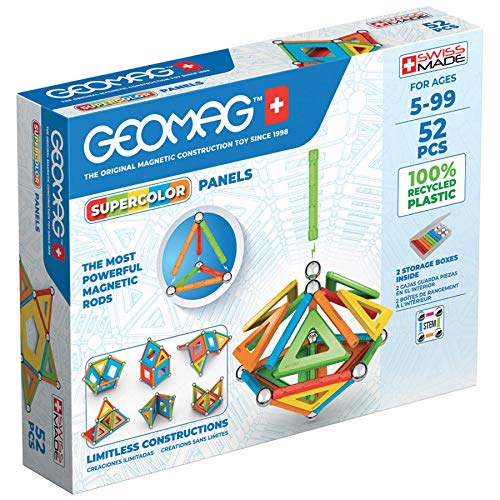 Geomag - Magnetic Toys - STEM-endorsed Educational Building Set - 52 Pieces - Age 5+ - Helen of New York