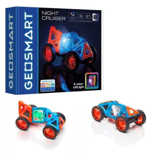 GeoSmart - Night Cruiser STEM Vehicle Magnetic Building Set - Helen of New York