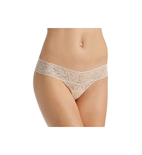 Hanky Panky - Women's Petite Signature Lace Low Rise Thong Chai Thongs - One Size - Helen of New York