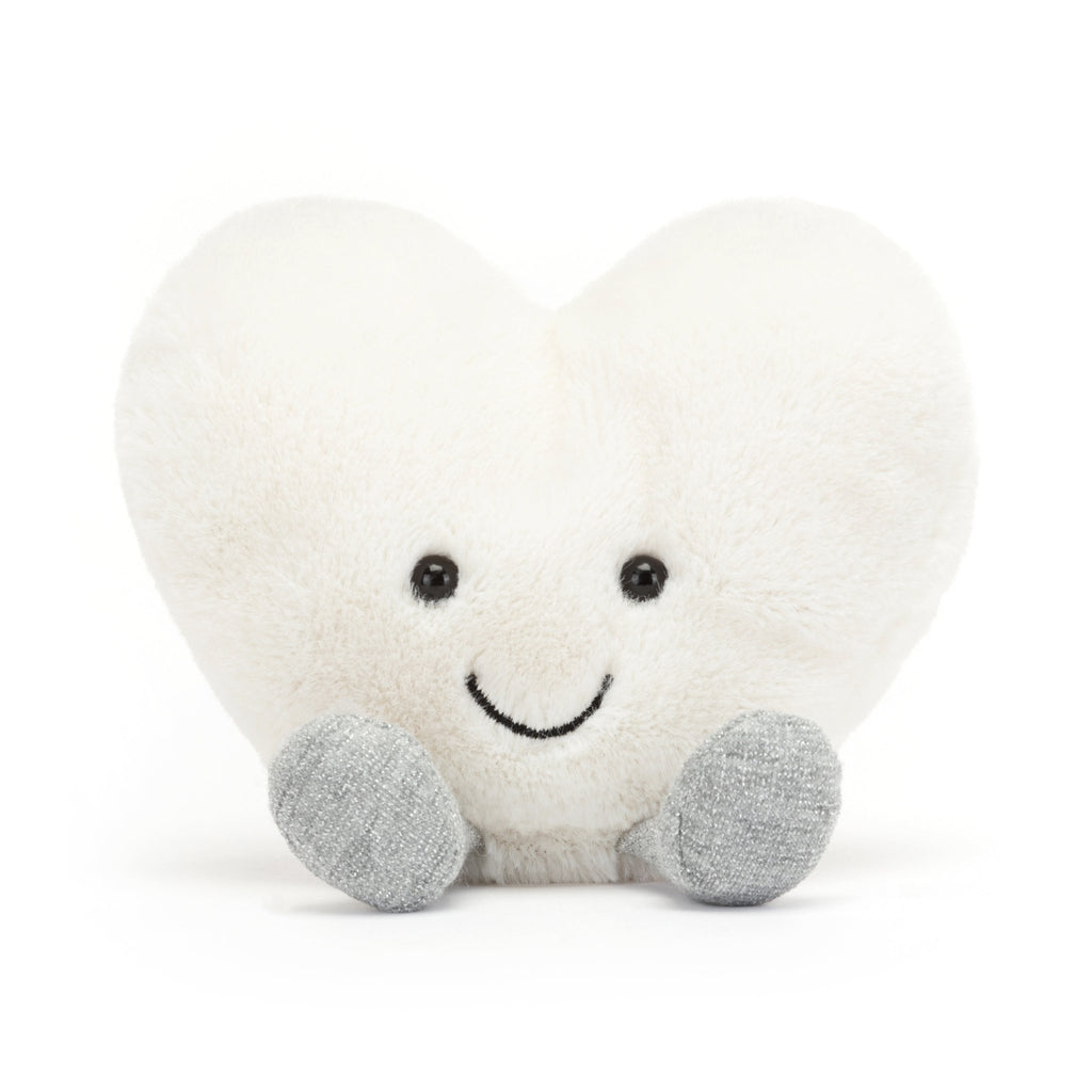 JellyCat - Amuseable Cream Heart Small - Helen of New York