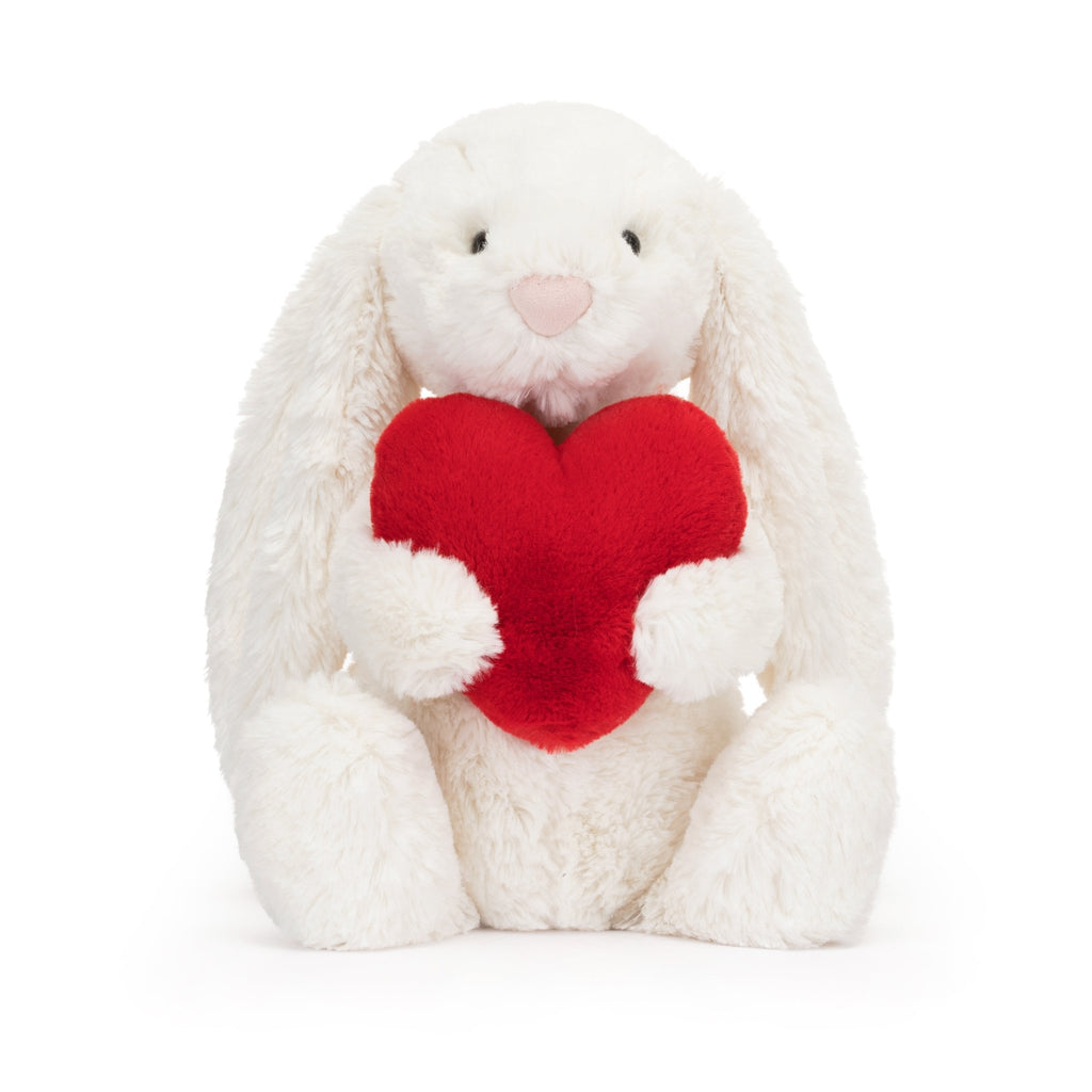 JellyCat - Bashful Red Love Heart Bunny Original - Helen of New York