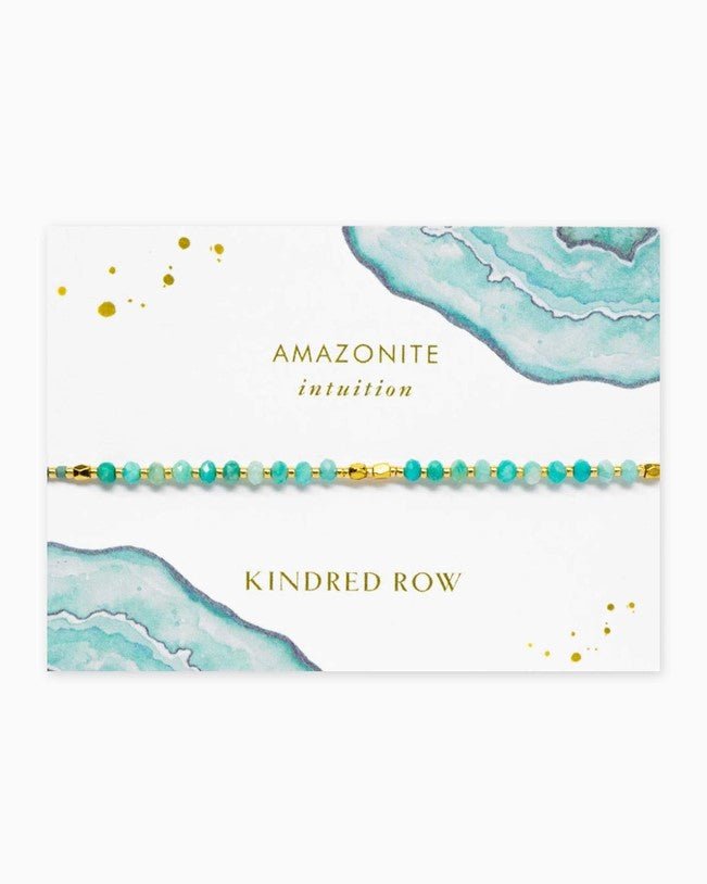 Kindred Row - Amazonite Healing Gemstone Stacking Bracelet - Helen of New York