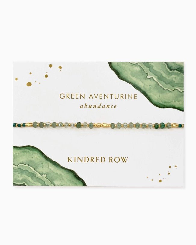 Kindred Row - Healing Gemstone Stacking Bracelet Green Aventurine - Helen of New York