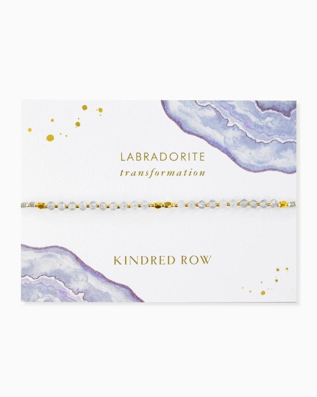 Kindred Row - Healing Gemstone Stacking Bracelet Labradorite - Helen of New York