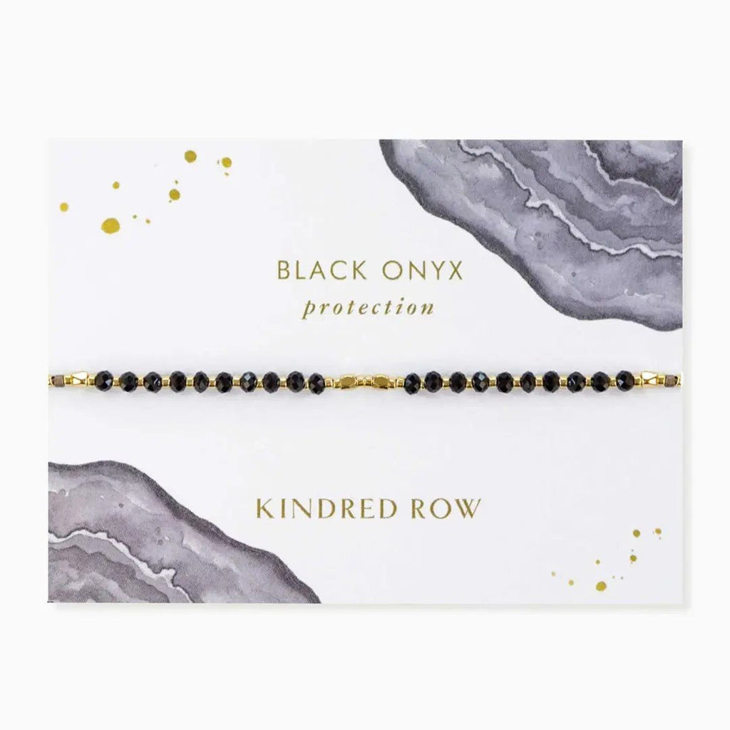 Kindred Row - Healing Gemstone Stacking Bracelet Onyx - Helen of New York