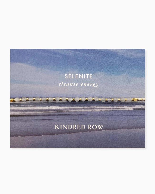 Kindred Row - Healing Gemstone Stacking Bracelet Selenite - Helen of New York
