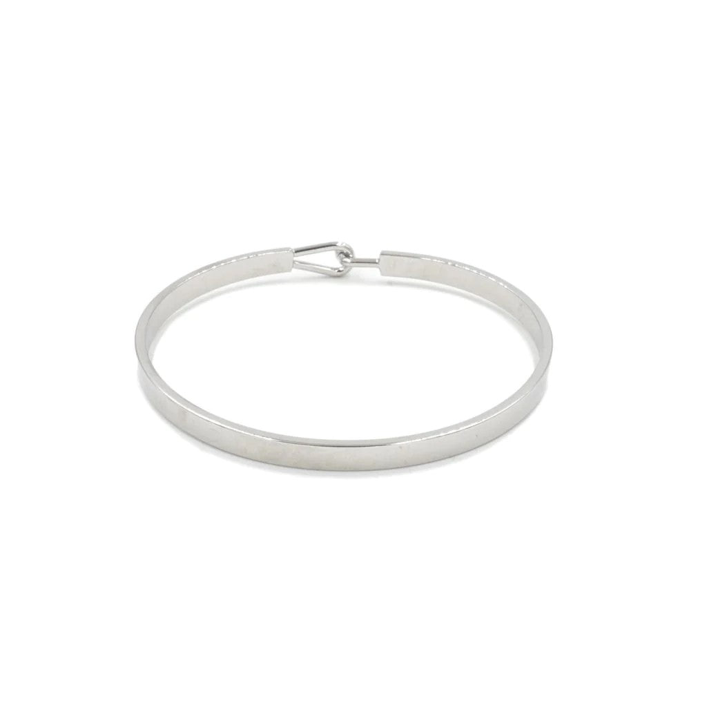 Kinsley Armelle - Cuff Collection - Silver Bracelet 4Mm L/XL - Helen of New York