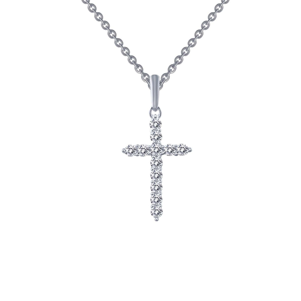 Lafonn - Classic Necklaces Simulated Diamond Platinum 0.36 - Platinum Bonded Silver - Helen of New York
