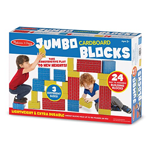 Melissa & Doug - Jumbo Cardboard Blocks - 24 pc - Helen of New York