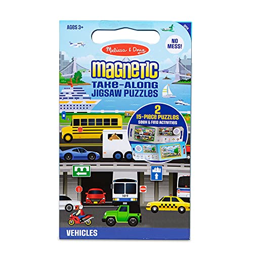 Melissa & Doug - Take Along Magnetic Jigsaw Puzzles - Vehicles - Helen of New York