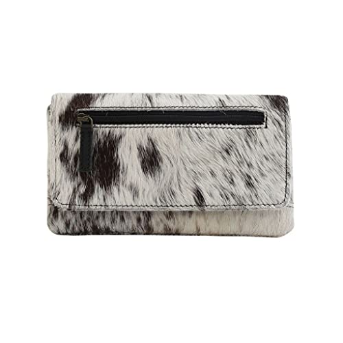 Myra Bags - Cookie Crunch Leather And Hairon Wallet - One Size - Multicolor - Helen of New York