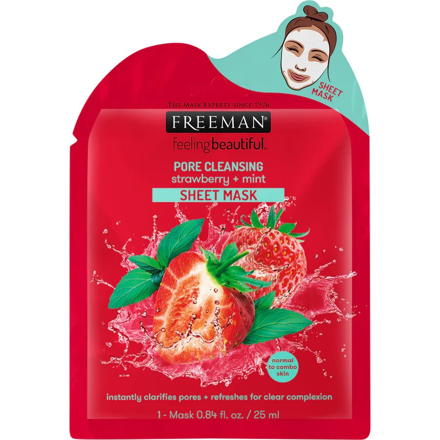 Pore Cleansing Strawberry & Mint Sheet Mask - Helen of New York