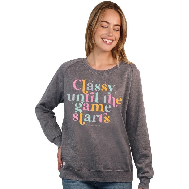 Simply Southern | Dog Mom | Preppy and Stylish Women?s Large Long Sleeve Snow Crewneck Sweater - Helen of New York