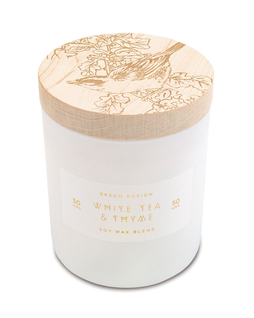 Skeem Design - Print Block Candle White Tea & Thyme - Single Wick - Helen of New York