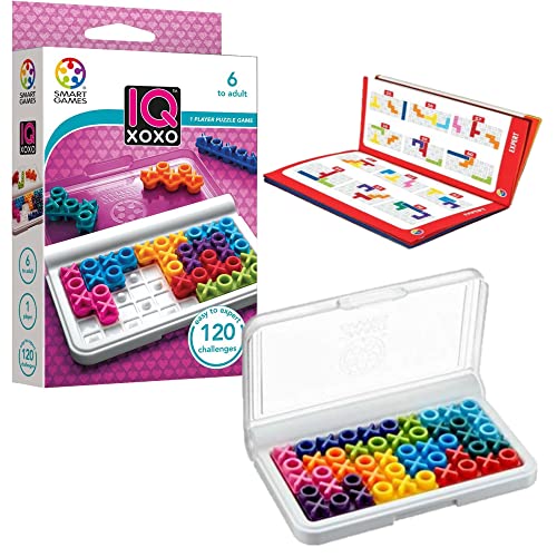 SmartGames - IQ XOXO Portable Travel Game Featuring 120 Challenges - Ages 6 - Adult - Helen of New York