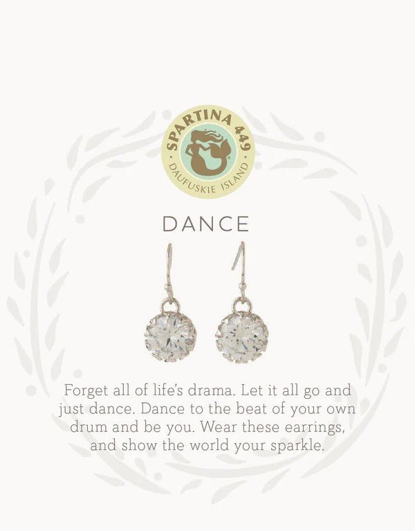 Spartina 449 - Sea La Vie Drop Earrings - Dance/Gem Silver - Helen of New York