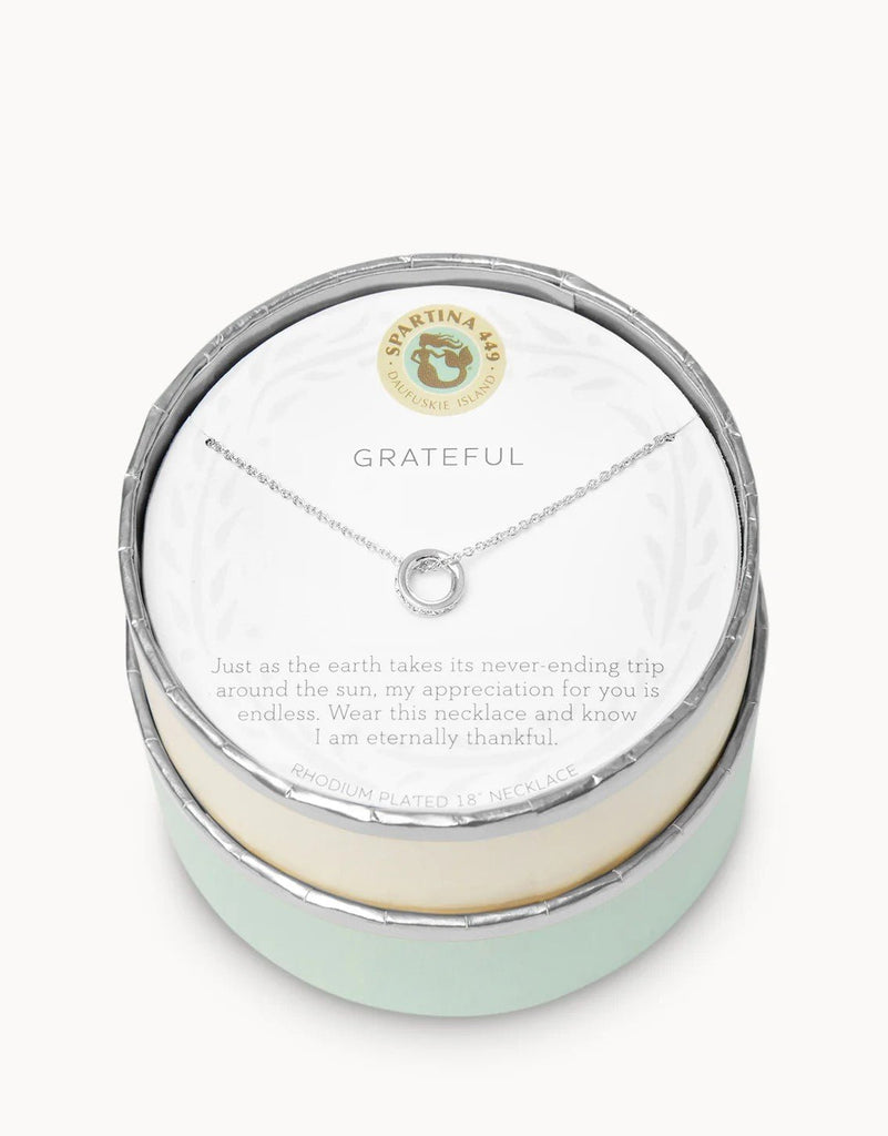 Spartina 449 - Sea La Vie Necklace - Grateful/Ring Silver - 18" - Helen of New York