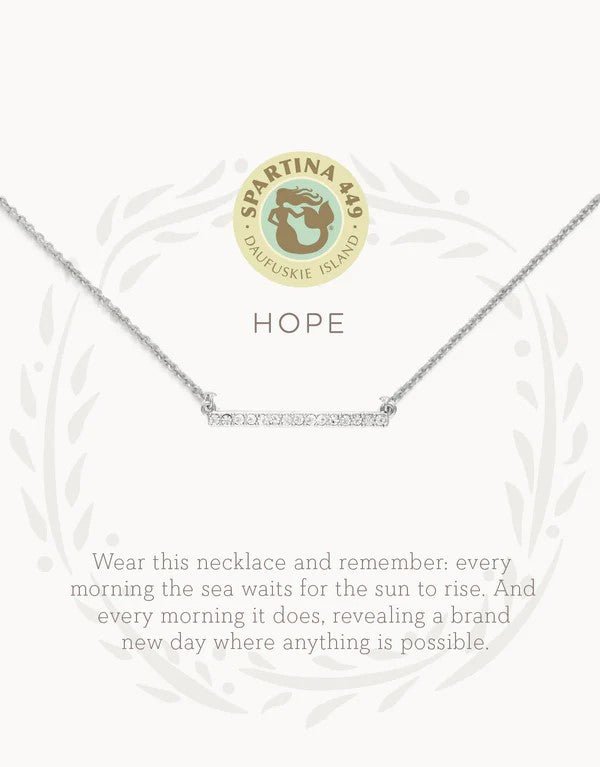 Spartina 449 - Sea La Vie Necklace - Hope/Horizon Silver - 18" - Helen of New York