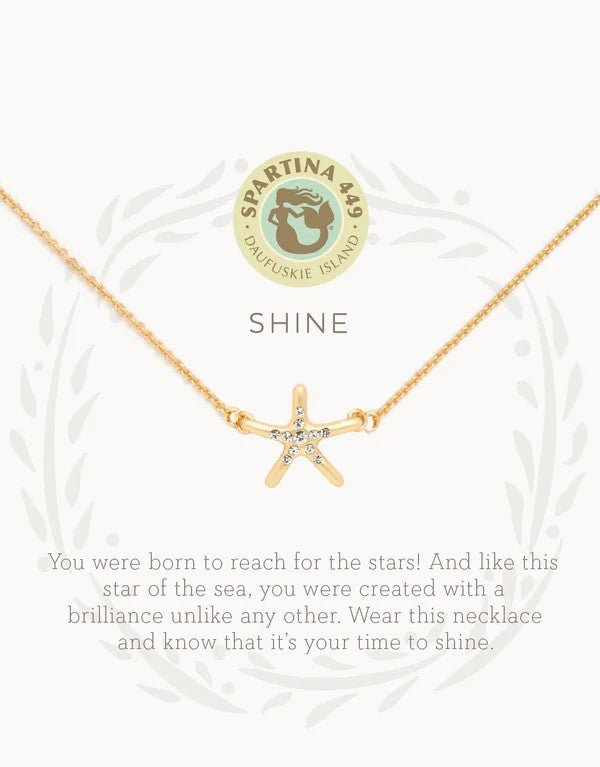 Spartina 449 - Sea La Vie Necklace - Shine/Starfish - 18" - Helen of New York