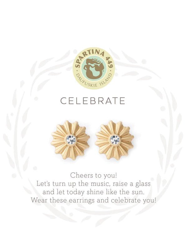 Spartina 449 - Sea La Vie Stud Earrings - Celebrate/Sunburst - Helen of New York