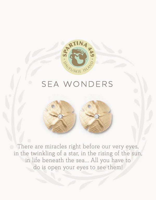 Spartina 449 - Sea La Vie Stud Earrings - Sea Wonders/Sand Dollar - Helen of New York