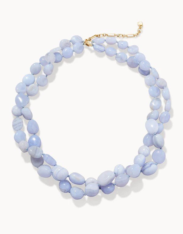 Spartina 449 - The Bluff Necklace - Blue Chalcedony - 18" - Helen of New York