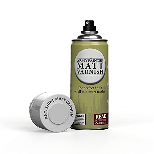 The Army Painter - Anti Shine Matt Spray for Miniature Painting - 400ml Can - Helen of New York