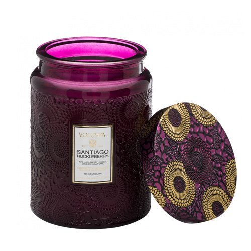 Voluspa - Large Jar Candle 100 hour - Santiago Huckleberry 2 - 18 oz / 510 g - Helen of New York