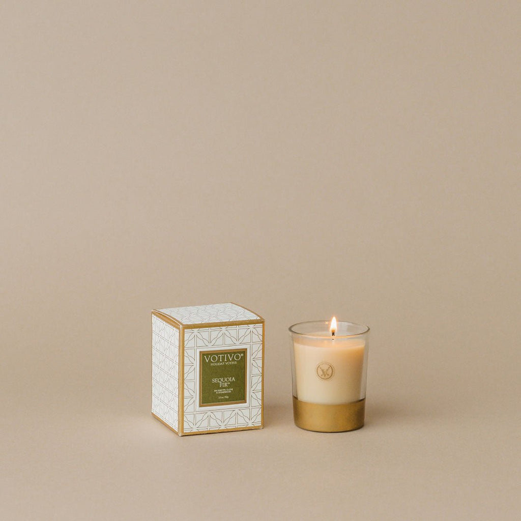 Votivo - Holiday Votive Candle - Sequoia Fir - Helen of New York