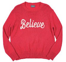 Wooden Ships - Believe Pullover Chunky-Red Ginger/Halfmoon-Size S/M - Helen of New York